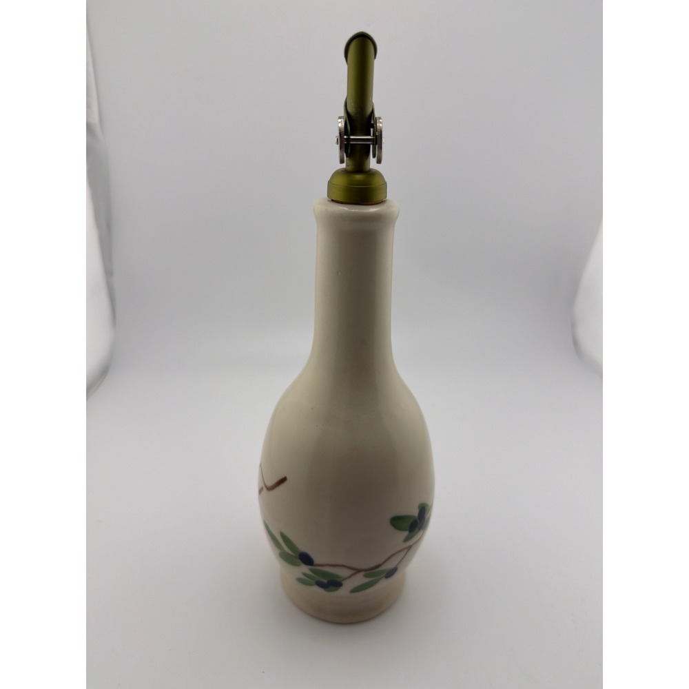 Emerson Creek Pottery 2001 Olive Oil Dispenser Hand Painted - Picture 2 of 4